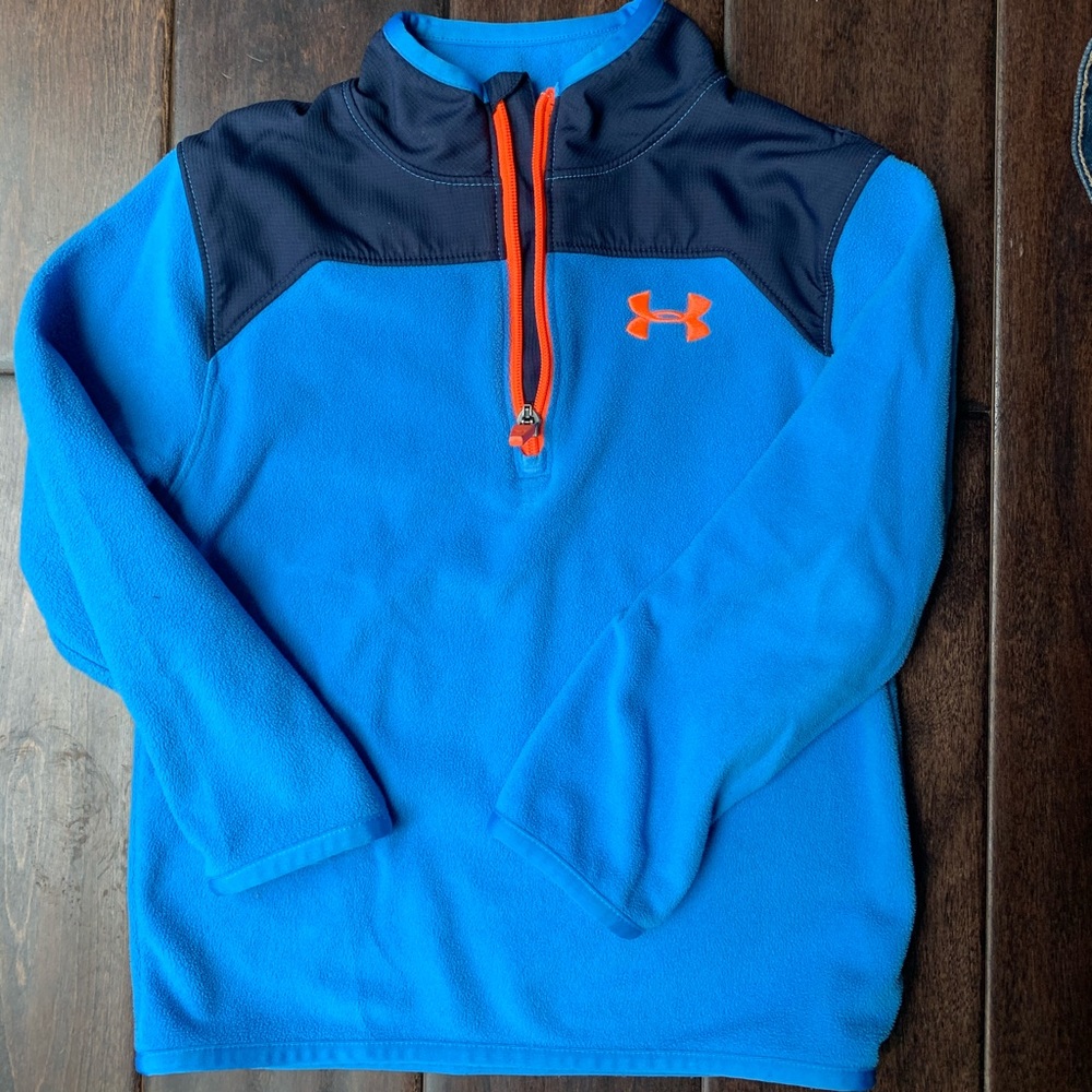 Toddler boys under armour  3/4 zip fleece jacket